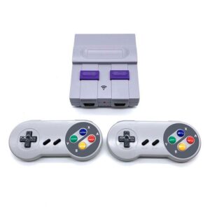 Consola Super Mini Classic Sn-03 821 Juegos 2 Mandos Inalámbricos - Gris
