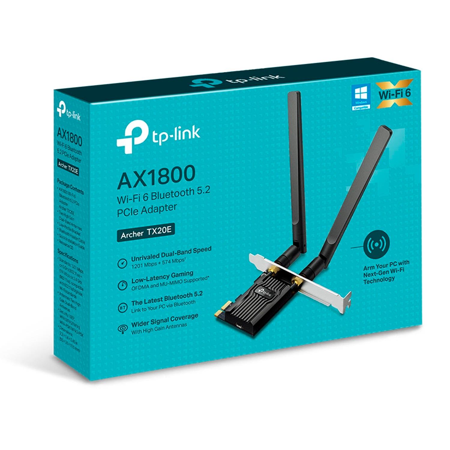 Adaptador De Red Wifi 6 Para Pc Tp-link Archer Tx20e Ax1800 - Negro - Imagen 3