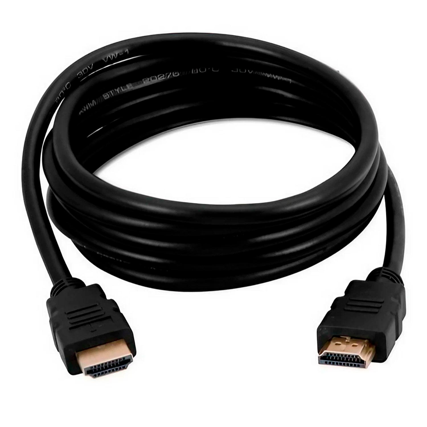 Cable Hdmi 3d Full Hd Quanta Qthdmi300 De 30 Metros, Color Negro