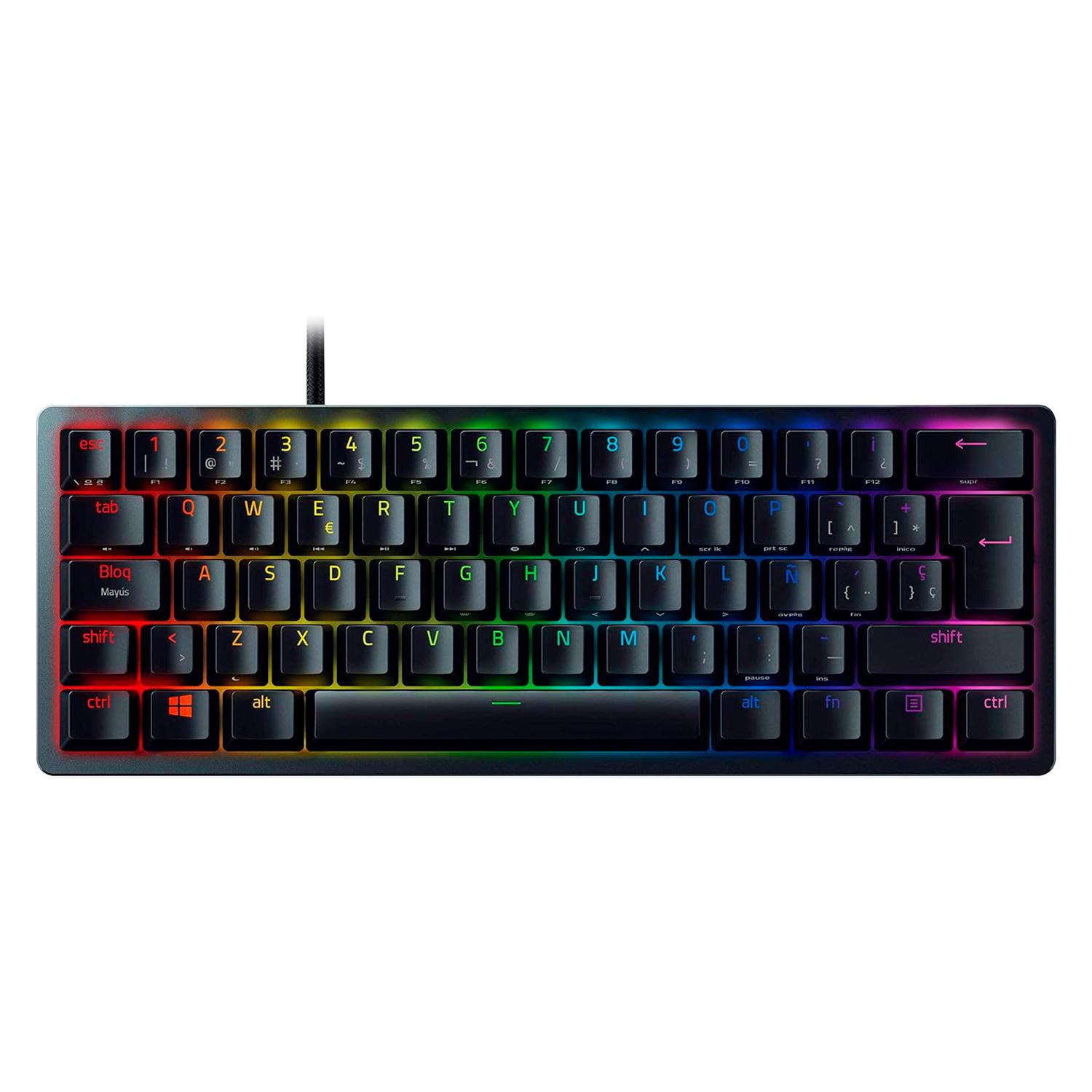 Teclado Gamer Razer Huntsman Mini Rz03-03392900-r311 Switch Diseño Púrpura 60% - Negro