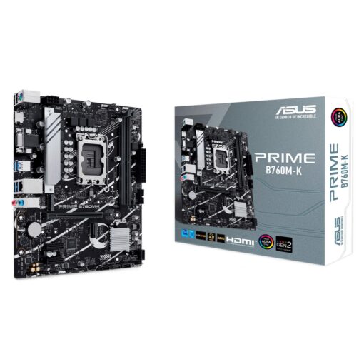 Asus Prime B760m-k Con Chipset Lga 1700 Intel B760 Ddr5 Microatx