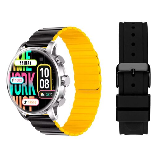 Smartwatch Kieslect Calling Kr2 - Negro Amarillo