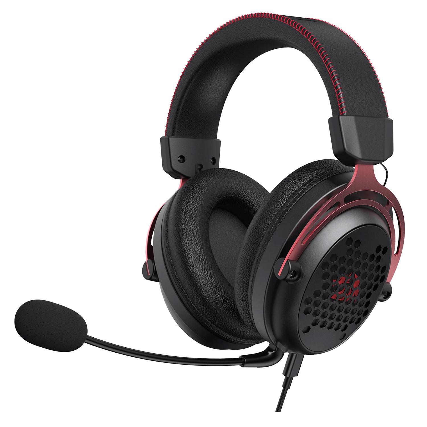 Auriculares Para Juegos Redragon H386 Diomedes Con Conector Usb De 3,5 Mm, Color Negro