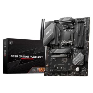 Placa Madre Msi B650 Gaming Plus Wi-fi Con Conector Ddr5 Y Chipset Amd Am5 B650 Atx