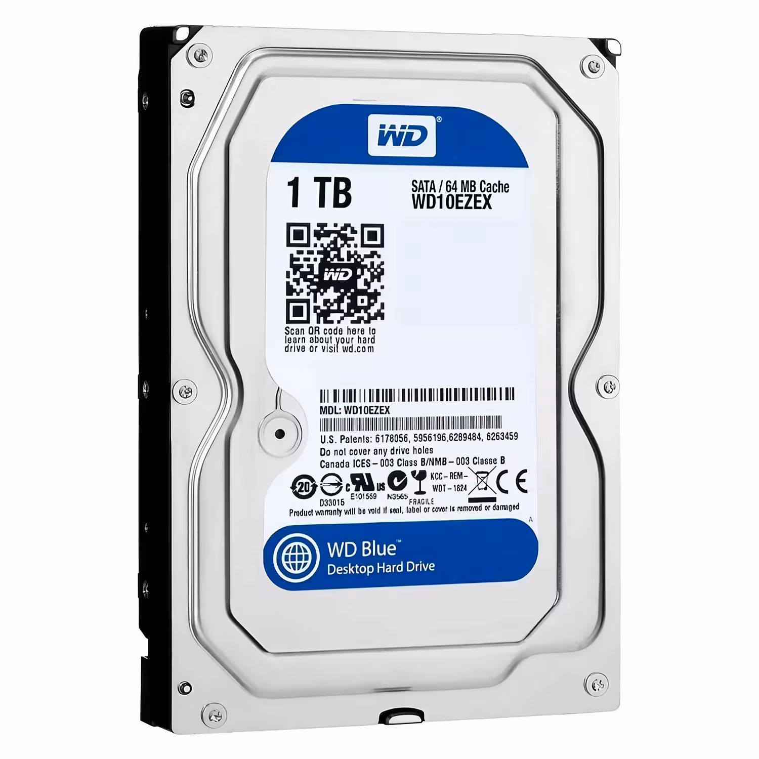 Alternative view of Hd Western Digital Blue 3.5" 1tb Sata 3 7200prm - Wd10ezex