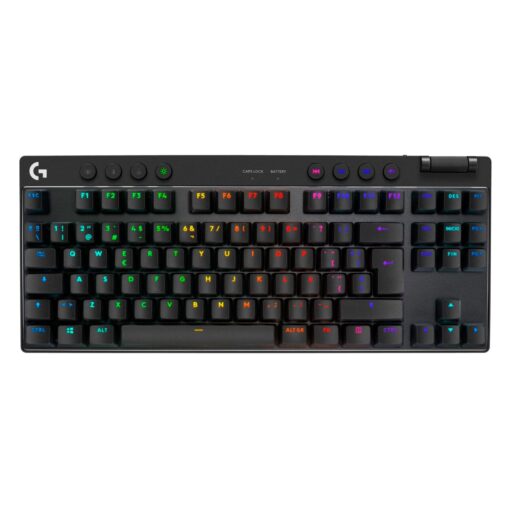 Teclado Inalámbrico Para Juegos Rgb Logitech G Pro X 920-012127 En Inglés, Negro