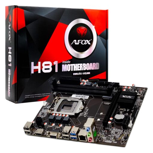 Placa Madre Afox Ih81-ma5-v4 Con Zócalo Lga 1150, Chipset Intel H81, Ddr3, Micro Atx
