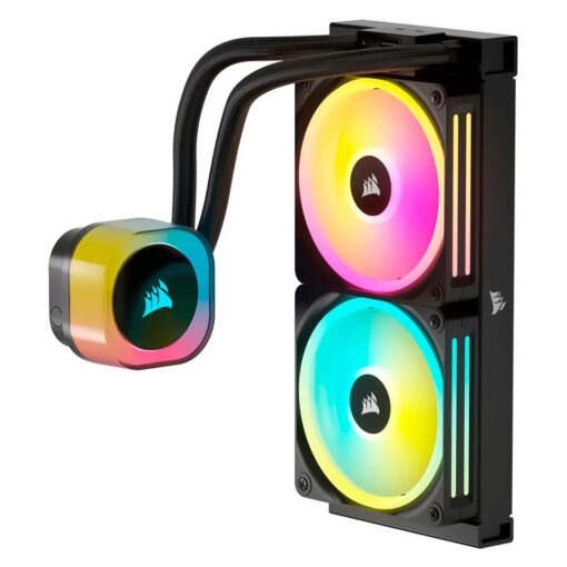 Alternative view of Corsair Icue Link H100i Rgb Aio De 240 Mm Para Procesador Cw-9061001-ww, Color Negro