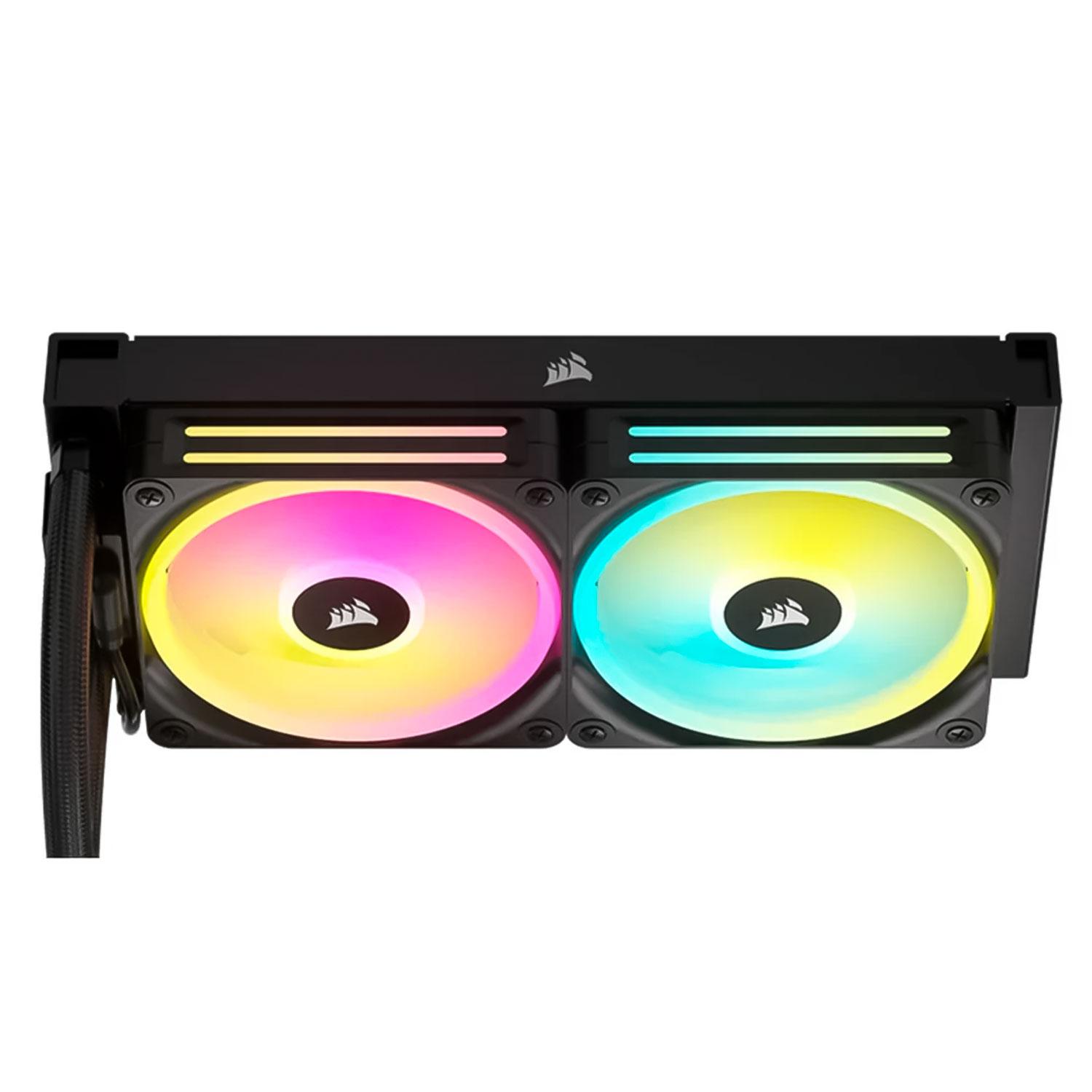 Corsair Icue Link H100i Rgb Aio De 240 Mm Para Procesador Cw-9061001-ww, Color Negro - Imagen 4