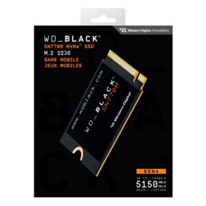 Unidad De Estado Sólido Western Digital Sn770m De 2 Tb, Nvme, Pcie, Gen 4, M.2, Color Negro - Wds200t3x0g - Imagen 3