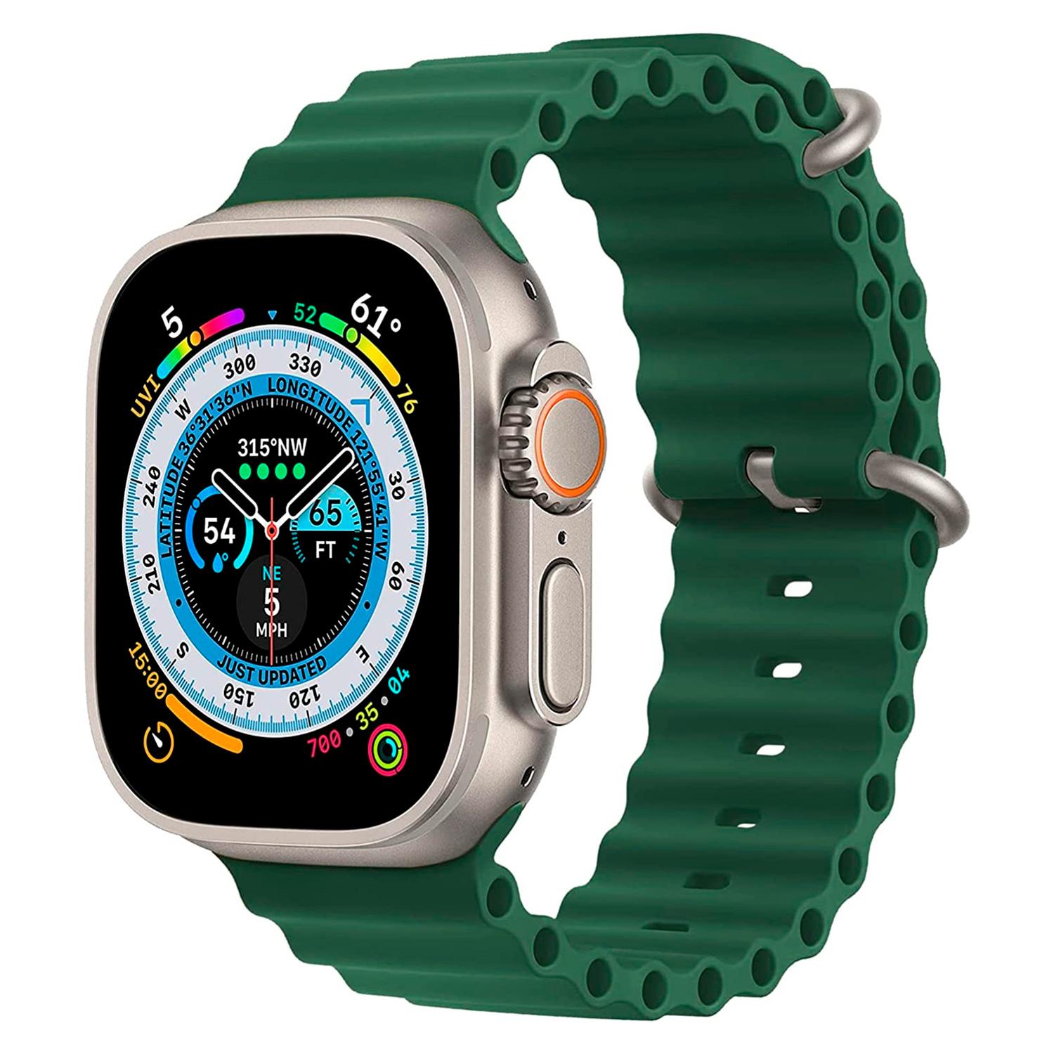 Smartwatch X8 Ultra+ Caja De Titán 49 Mm Nfc - Verde