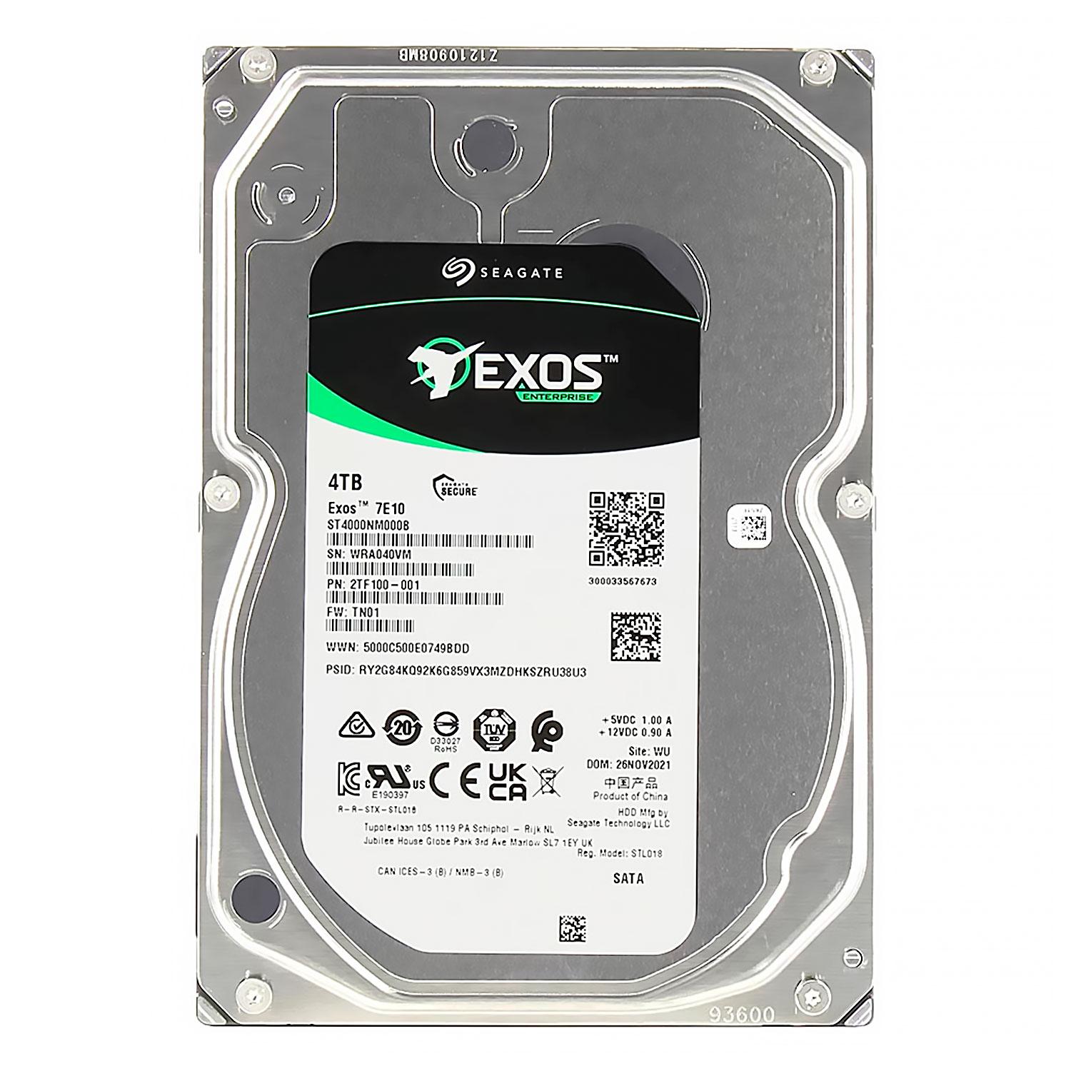 Disco Duro Seagate Exos De 4 Tb, 7200 Rpm, 256 Mb - St4000nm000b