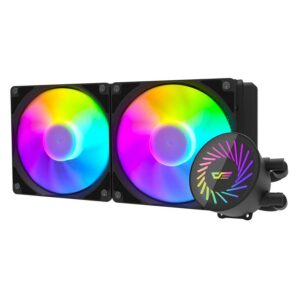 Enfriador De Agua Para Procesador Aigo Darkflash Radiant Dcs 240 Rgb - Negro