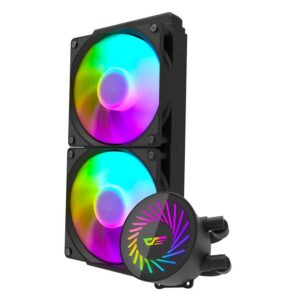 Enfriador De Agua Para Procesador Aigo Darkflash Radiant Dcs 240 Rgb - Negro - Imagen 3