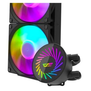 Enfriador De Agua Para Procesador Aigo Darkflash Radiant Dcs 240 Rgb - Negro - Imagen 4