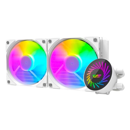 Water Cooler Con Procesador Aigo Darkflash Radiant Dcs 240 Rgb, Color Blanco
