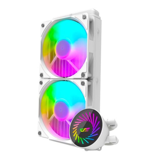 Alternative view of Water Cooler Con Procesador Aigo Darkflash Radiant Dcs 240 Rgb, Color Blanco