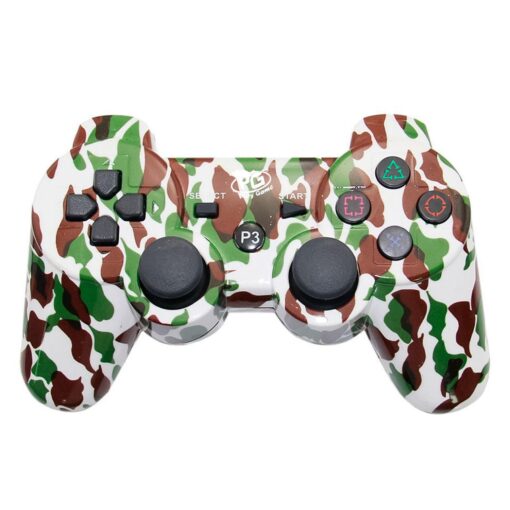 Control Inalámbrico Dualshock 3 Camo Blanco Marrón Verde Para Ps3