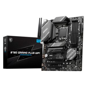 Placa Madre Msi B760 Gaming Plus Wi-fi Con Conector Ddr5 Y Chipset Atx Intel B760