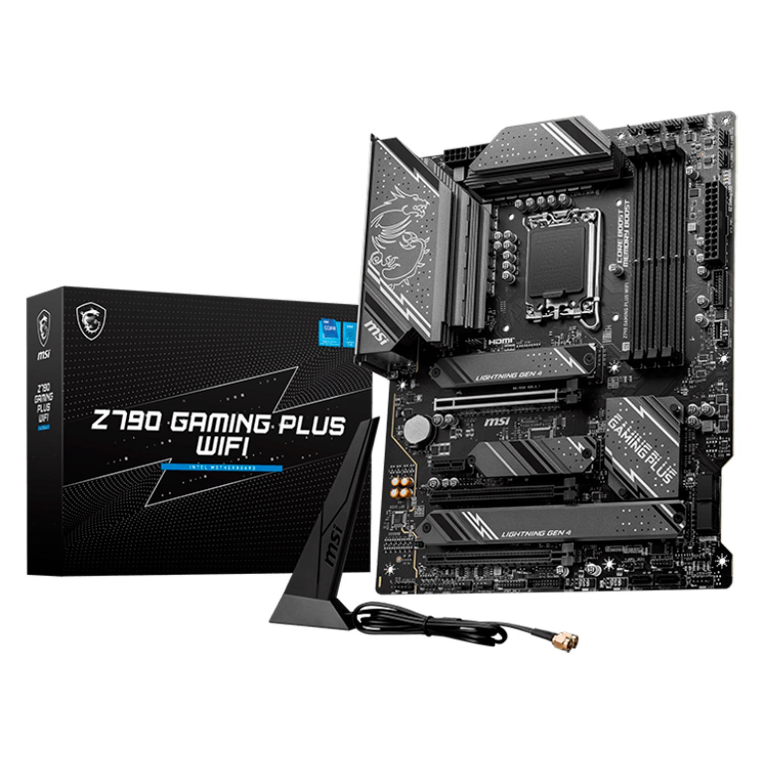 Placa Madre Msi Z790 Gaming Plus Wi-fi Con Conector Ddr5 Lga 1700 Y Chipset Intel Z790 Atx