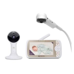 Monitor Para Bebés Motorola Vm65x Connect De 5" Con Wi-fi, Color Blanco