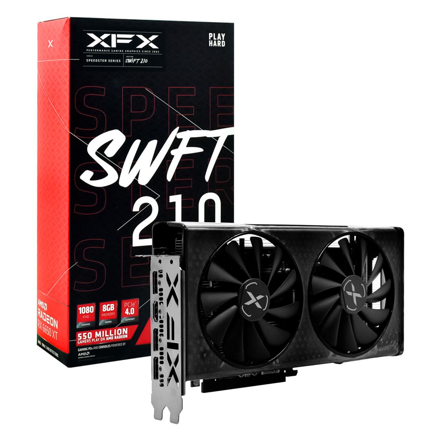 Tarjeta De Video Amd Radeon Rx 6650 Xt 8gb Gddr6 Xfx Speedster Swft 210 - Rx665x8dfdy
