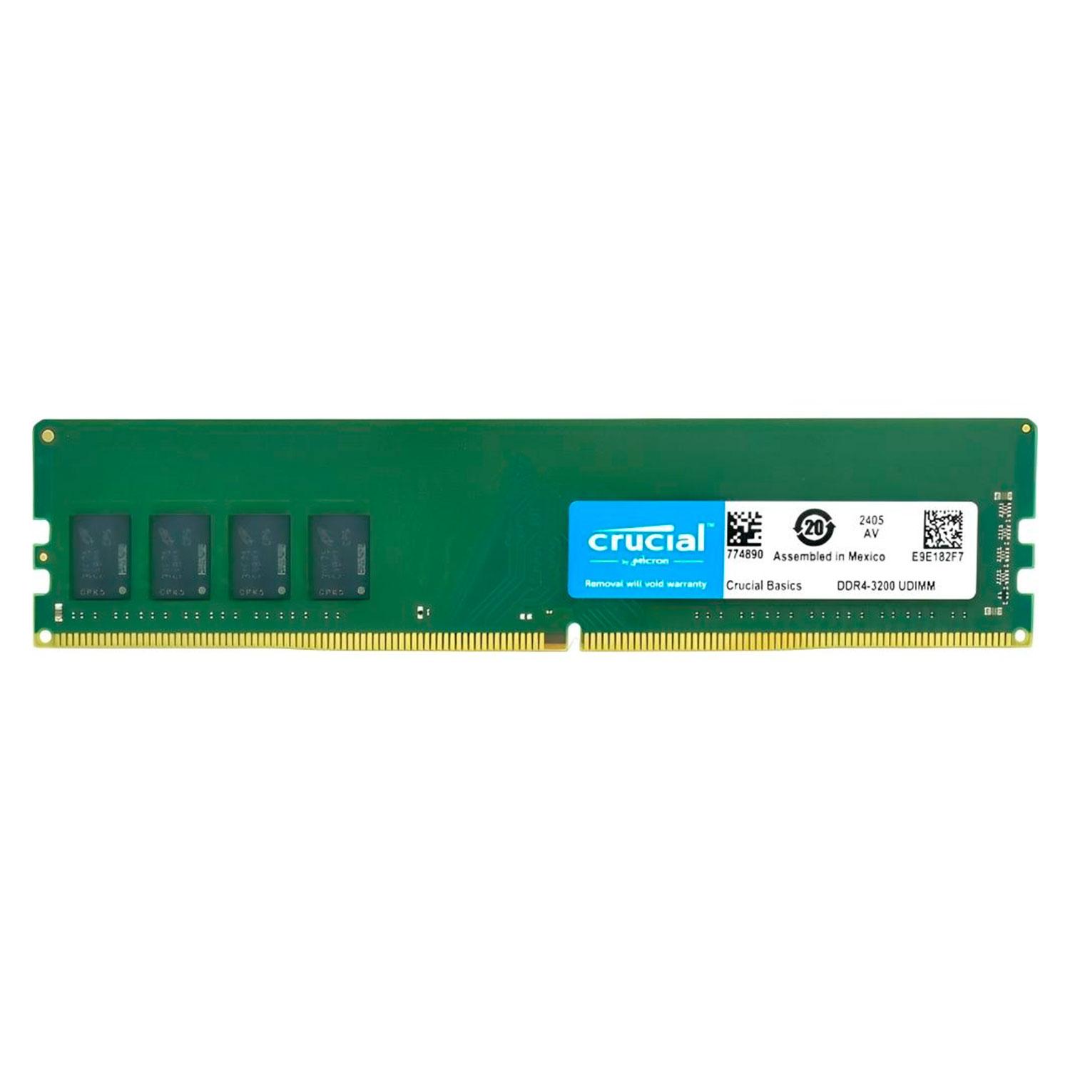 Memoria Ram Crucial Basics Ddr4 De 8 Gb A 3200 Mhz - Cb8gu3200