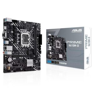 Placa Madre Asus Prime H610m-d Zócalo Ddr5 Chipset Intel Lga 1700 Intel H610 Micro Atx