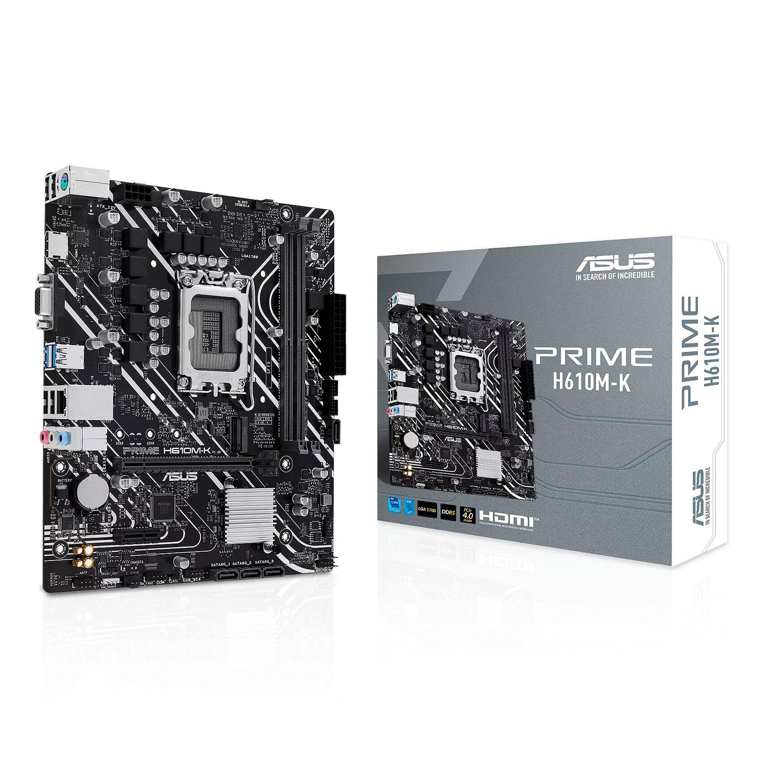 Asus Prime H610m-k Ddr5 Socket Lga 1700 Chipset Intel H610 Micro Atx
