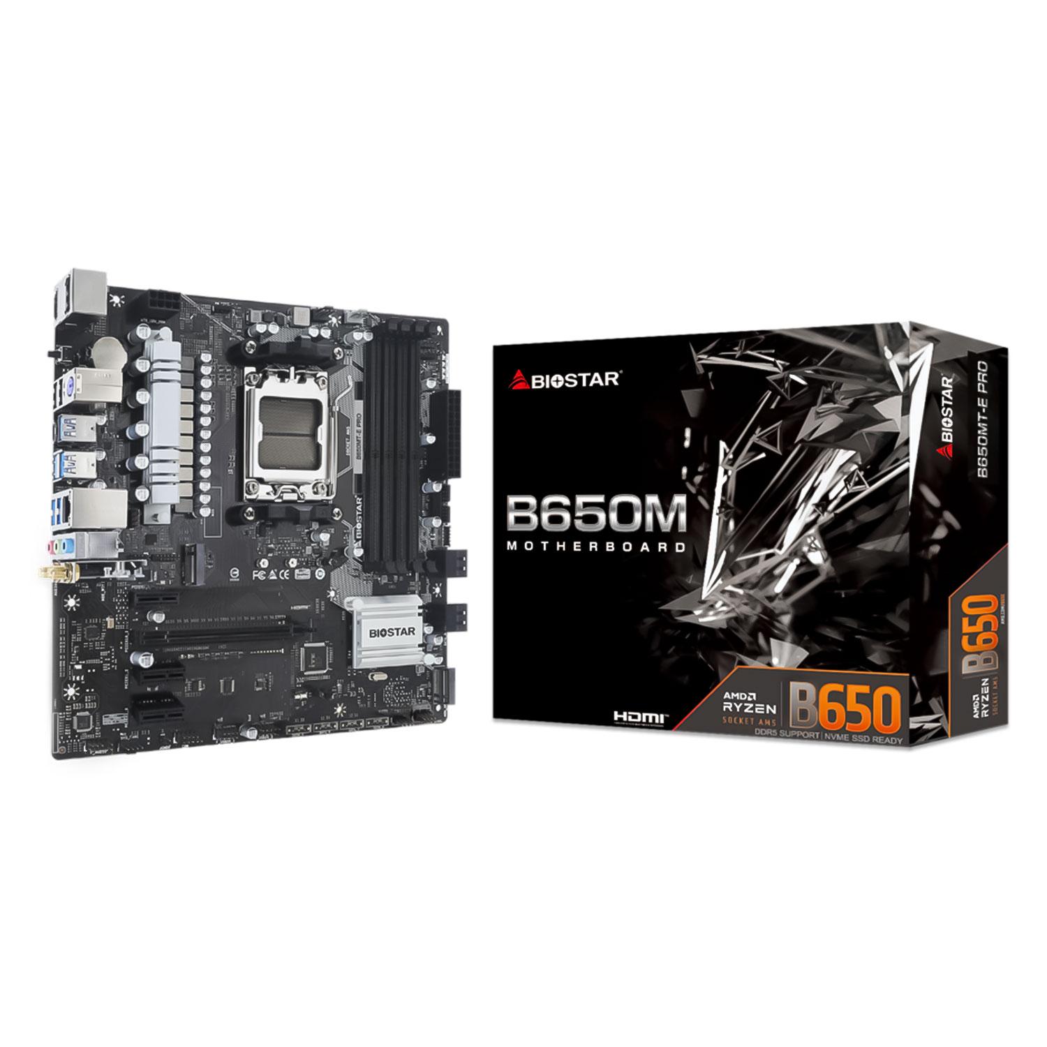 Biostar B650mt-e Pro Socket Am5 Chipset Placa De Base Amd B650 Ddr5 Micro Atx
