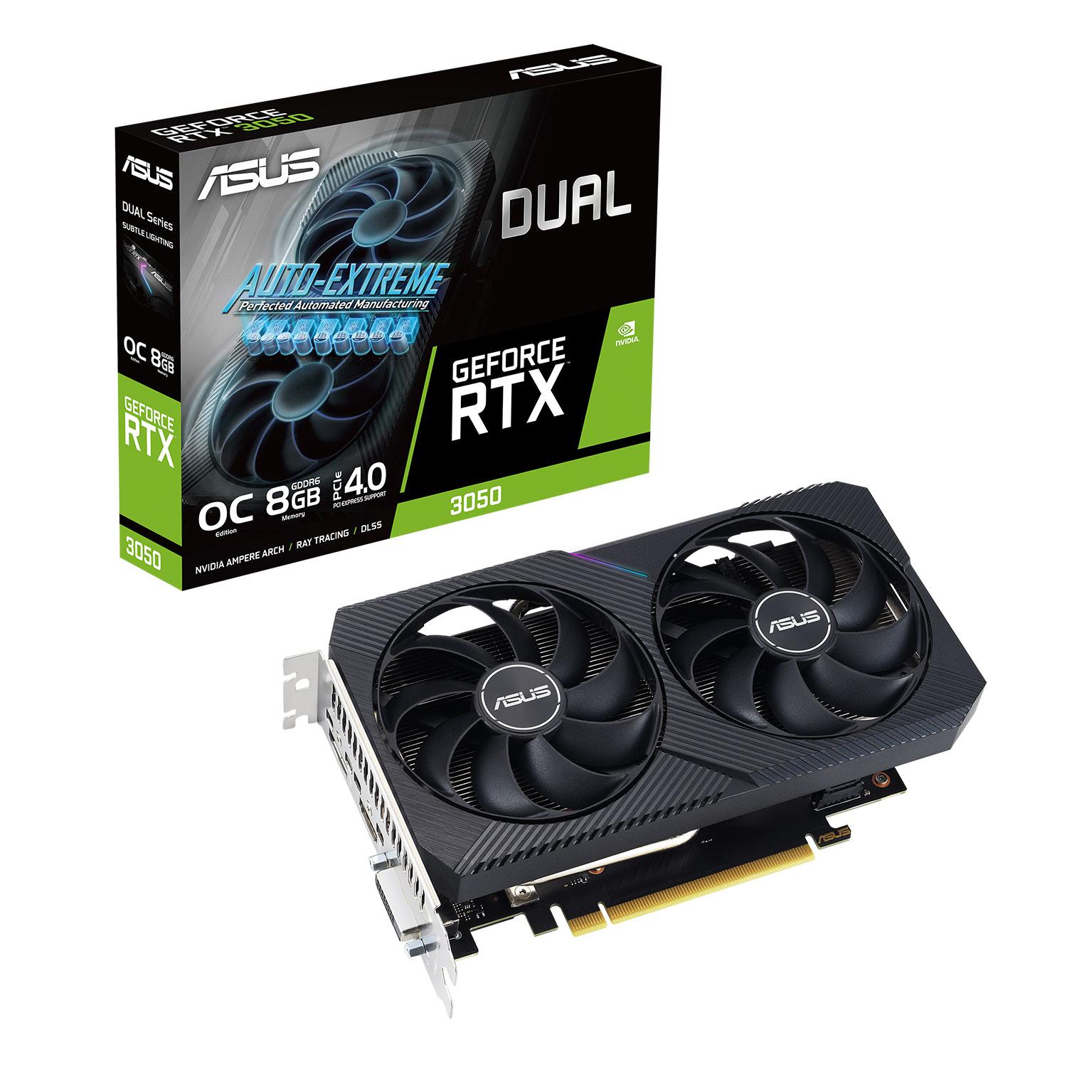 Tarjeta De Video Asus Dual V2 Oc Nvidia Geforce Rtx 3050 8gb Gddr6 - 90yv0gh6-m0na00