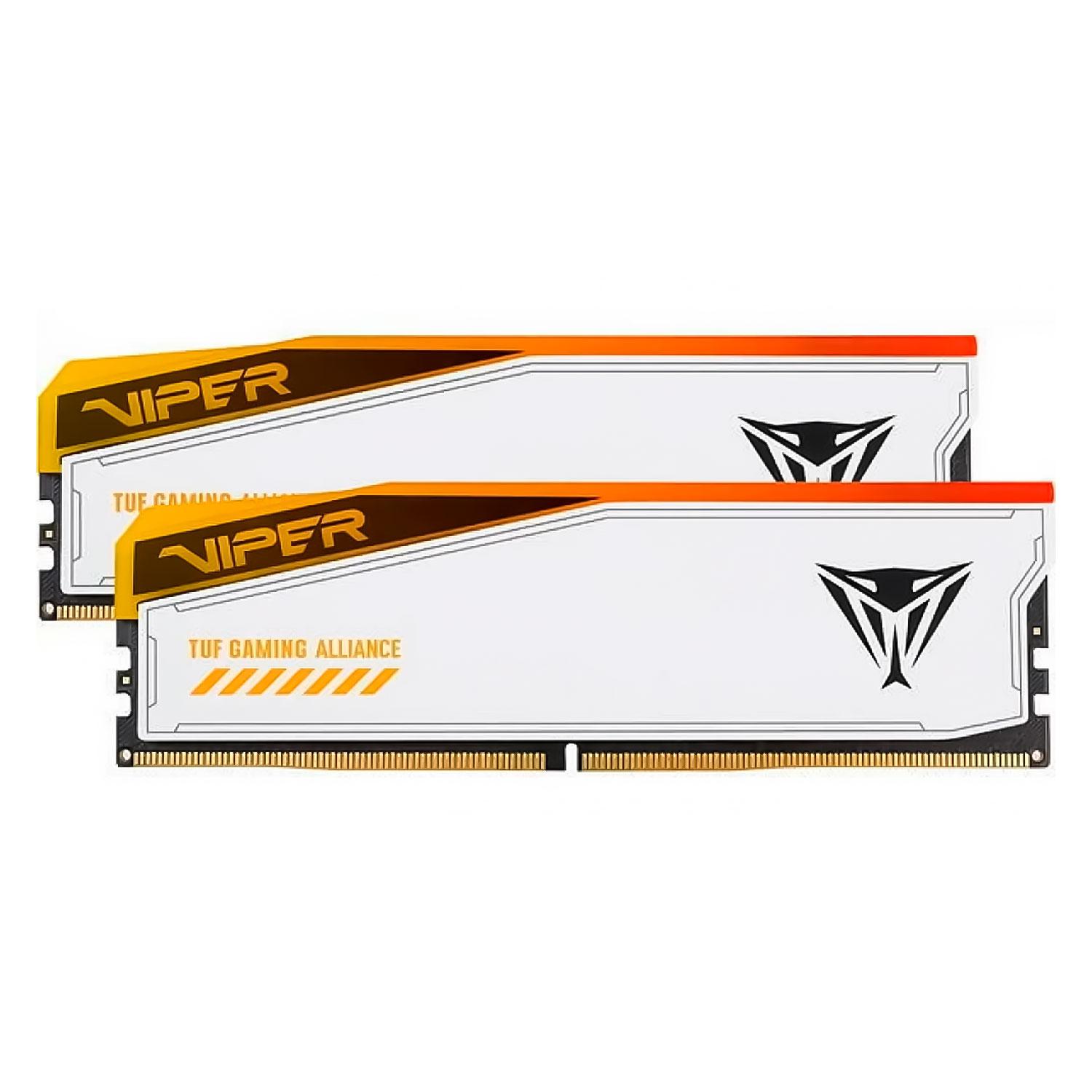 Memoria Ram Ddr5 6600 Mhz Patriot Viper Elite 5 Tuf Rgb De 32 Gb (2 X 16 Gb) - Pver532g66c34kt