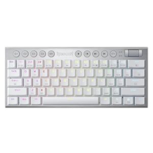 Teclado Para Juegos Con Cable Redragon K632w-rgb Horus Mini - Blanco