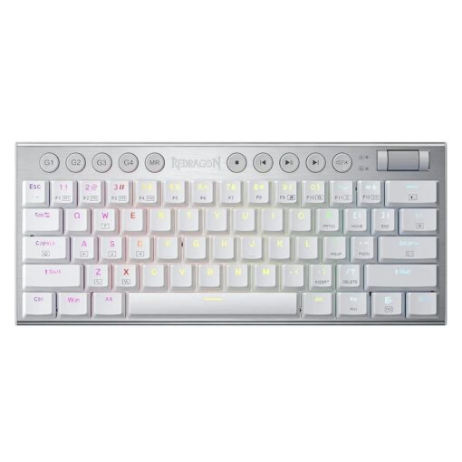 Teclado Para Juegos Con Cable Redragon K632w-rgb Horus Mini - Blanco