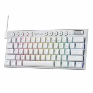 Teclado Para Juegos Con Cable Redragon K632w-rgb Horus Mini - Blanco - Imagen 2