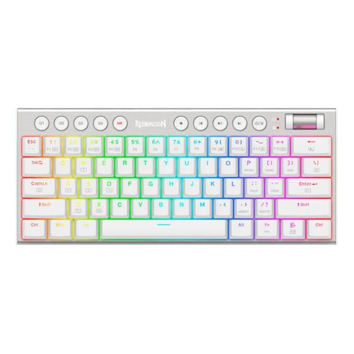 Teclado Para Juegos Con Cable Redragon Horus Mini Pro Con Interruptores Rgb, Diseño Rojo, 60 % De Resolución
