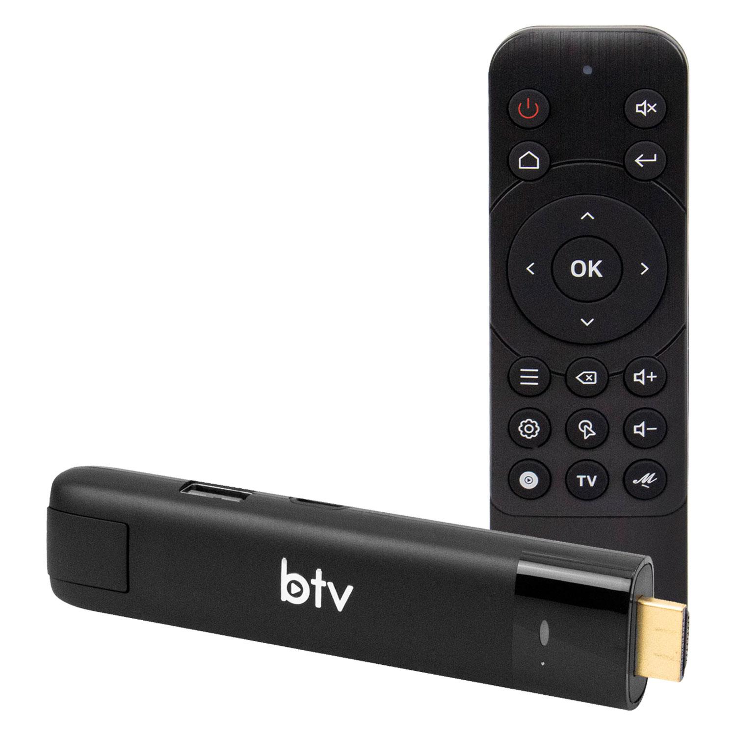 Receptor Btv Stick Es15 4k Wifi 5g 8gb 1gb Ram - Negro