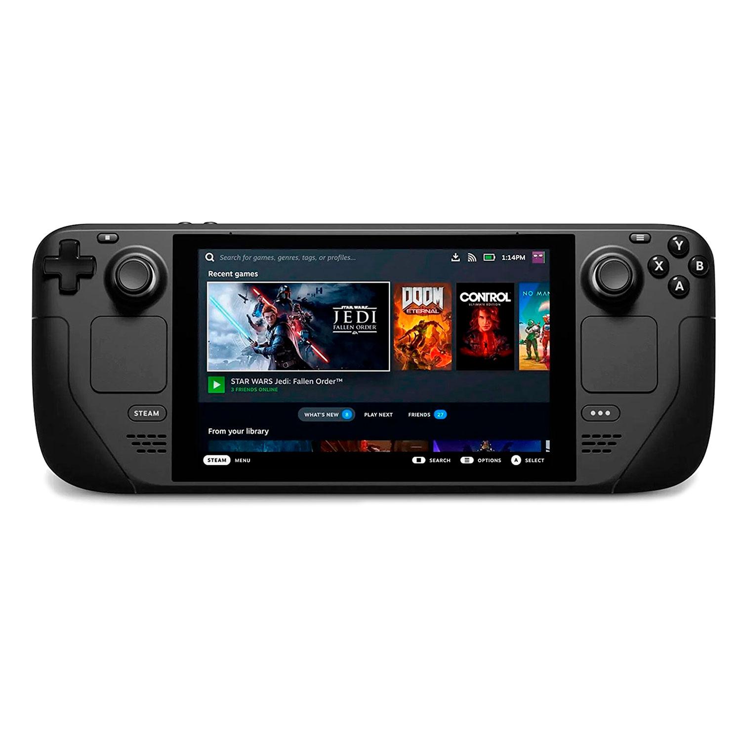Consola Portátil Valve Steam Deck De 256 Gb, 16 Gb De Ram, Pantalla De 7", Color Negro (cargador De 3 Pines)