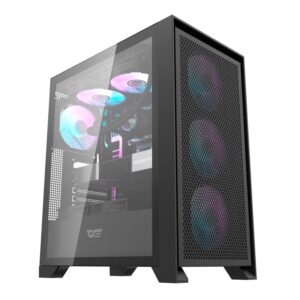 Caja De Malla Aigo Darkflash Drx70 - Negra (4 Ventiladores Argb)
