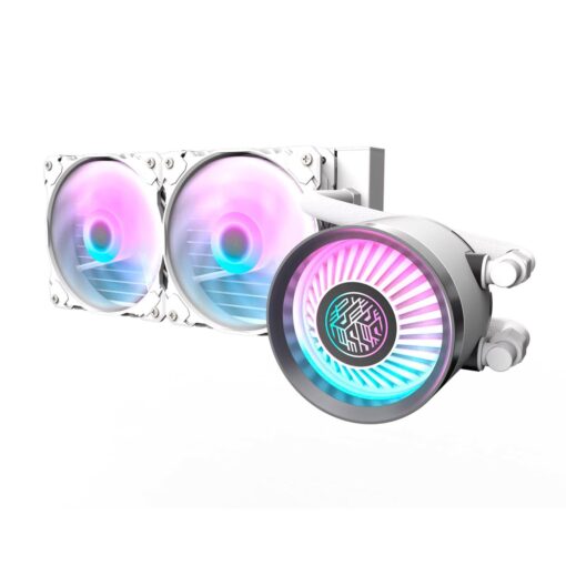 Water Cooler Para Procesador Aigo Darkflash Nebula Dn 240 Argb, Color Blanco