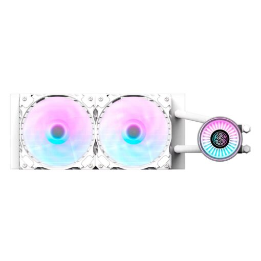 Alternative view of Water Cooler Para Procesador Aigo Darkflash Nebula Dn 240 Argb, Color Blanco