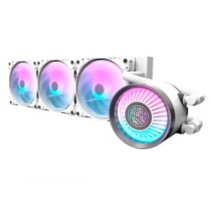 Water Cooler Para Procesador Aigo Darkflash Nebula Dn 360 Argb, Color Blanco - Imagen 4