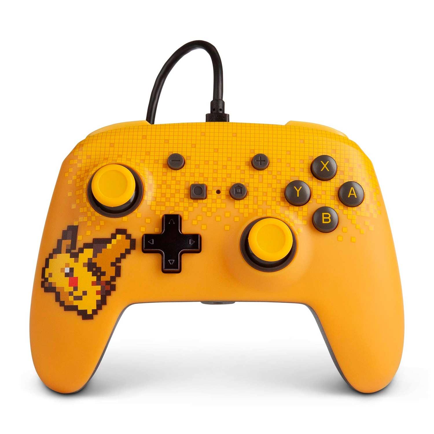Controlador De Cable Mejorado Powera Pokemon Pixel Pikachu Para Nintendo Switch - Pwa-a-02447