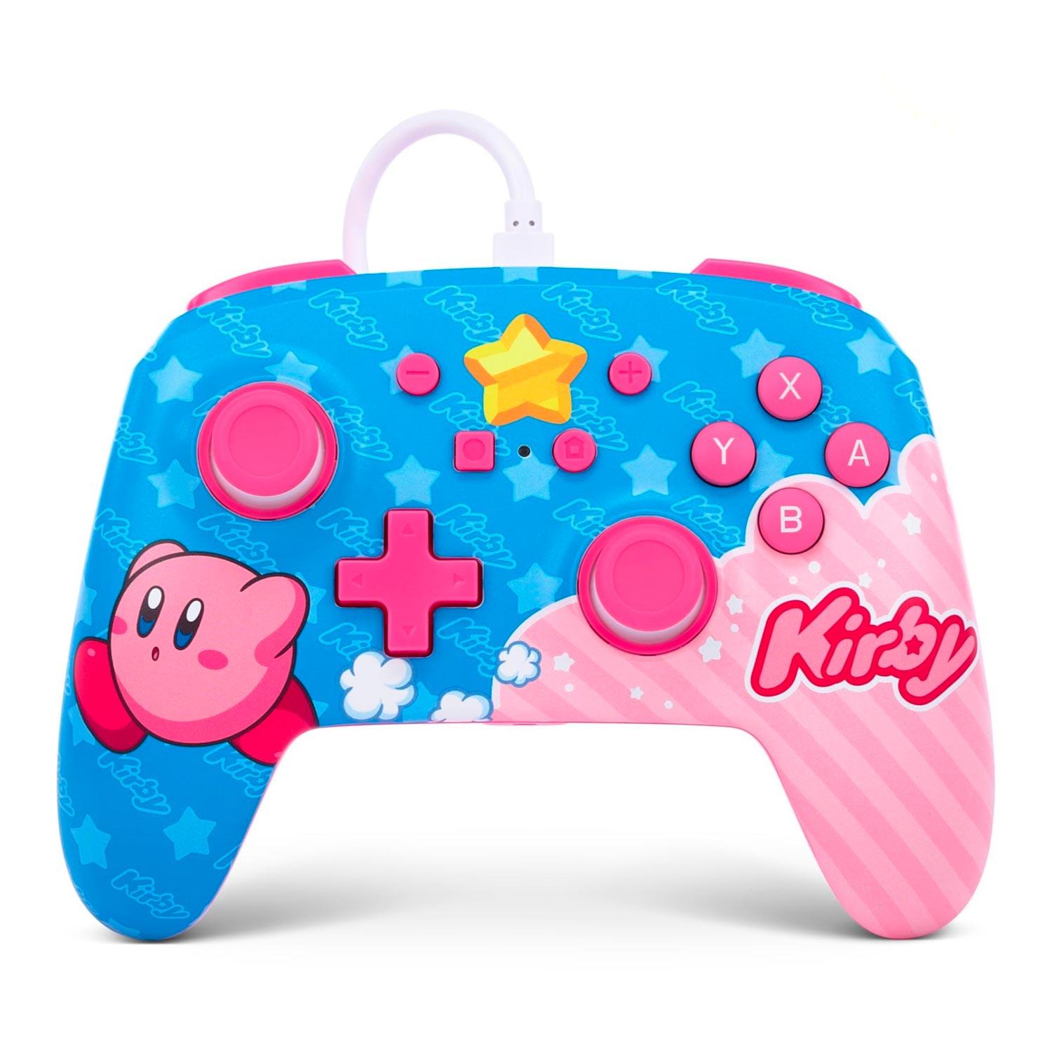 Control Kirby Con Cable Mejorado Powera Para Nintendo Switch - Pwa-a-03081