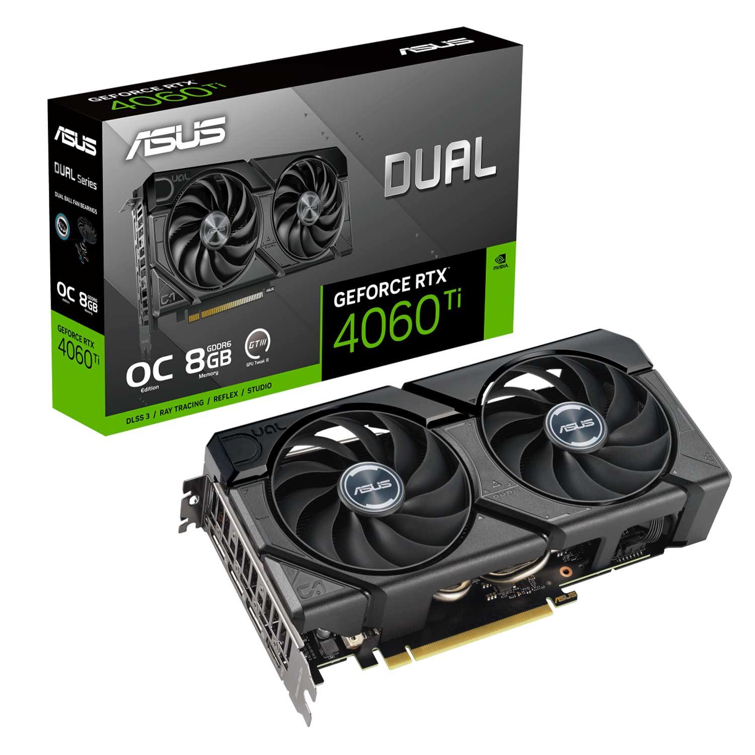 Tarjeta De Video Asus Dual Evo Oc Nvidia Geforce Rtx 4060ti 8gb Gddr6 - 90yv0j49-m0na00
