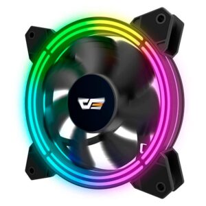 Fan Para Caja Argb 3 En 1 Darkflash Cf11 Pro De Aigo, Color Negro - Imagen 3