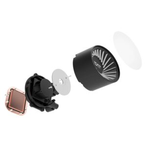 Water Cooler Con Procesador Argb Aigo Darkflash Radiant Dc360 - Negro - Imagen 3