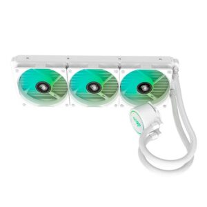 Water Cooler Para Procesador Aigo Ac 360 Rgb, Color Blanco - Imagen 3