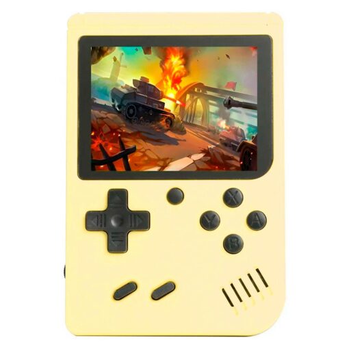 Consola Portátil Game Boy Game Box Plus Con 500 Juegos, Color Amarillo