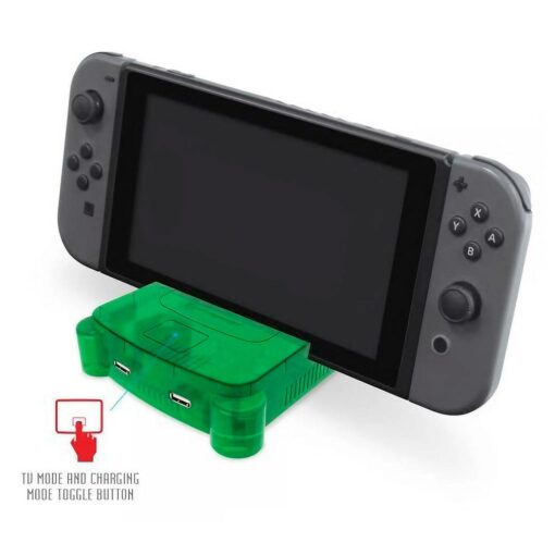Alternative view of Base De Carga Hyperkin Retron S64 Para Nintendo Switch - Verde